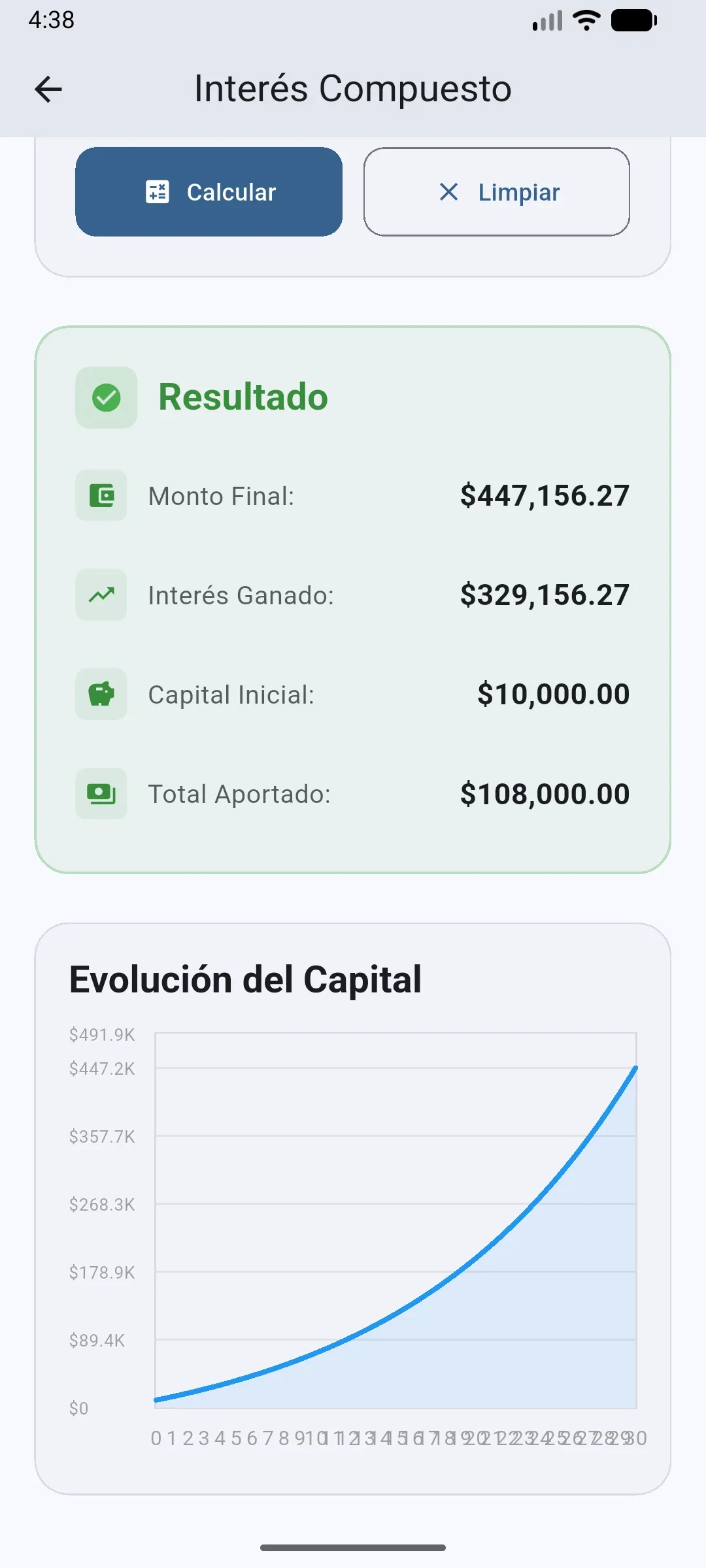 Calculadora Financiera screenshot 4