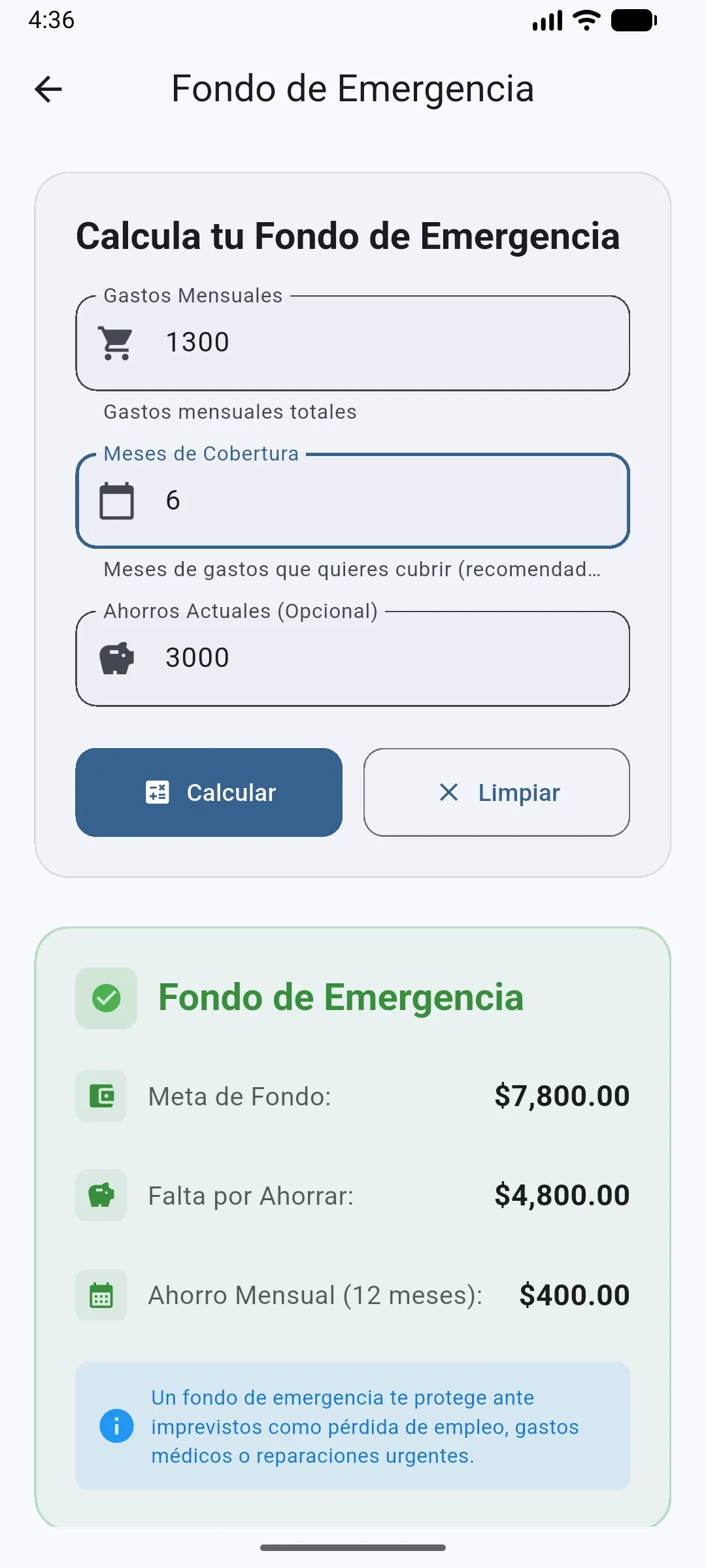 Calculadora Financiera screenshot 5